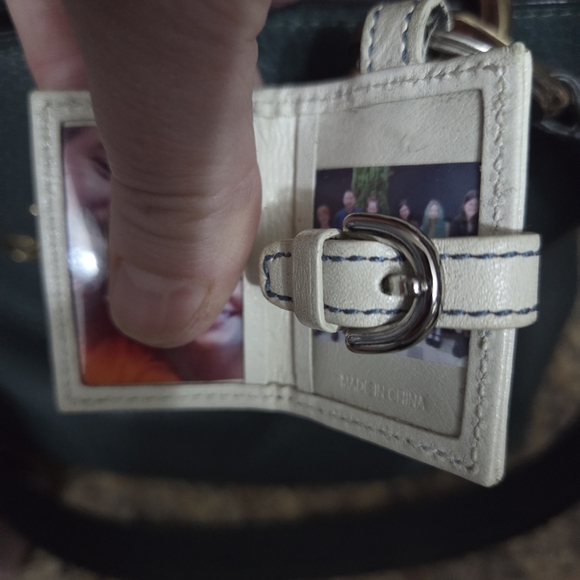 Coach Beige Keychain Photo Book with Silver Buckle - Picture 3 of 7